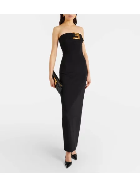 Rochie Balmain din jerseu negru