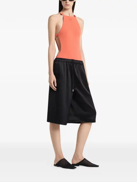 Pantaloni scurți Courreges negru