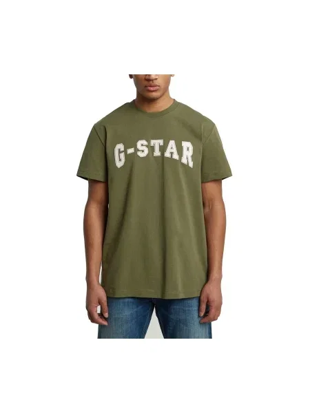 Tricou G-star Raw din fetru verde
