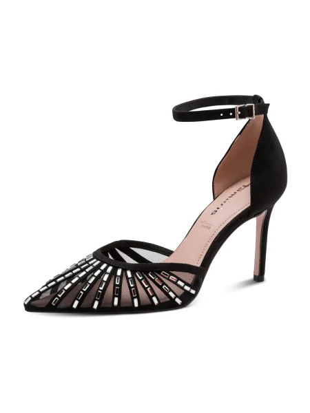 Tamaris Lodičky / stříbrná černá