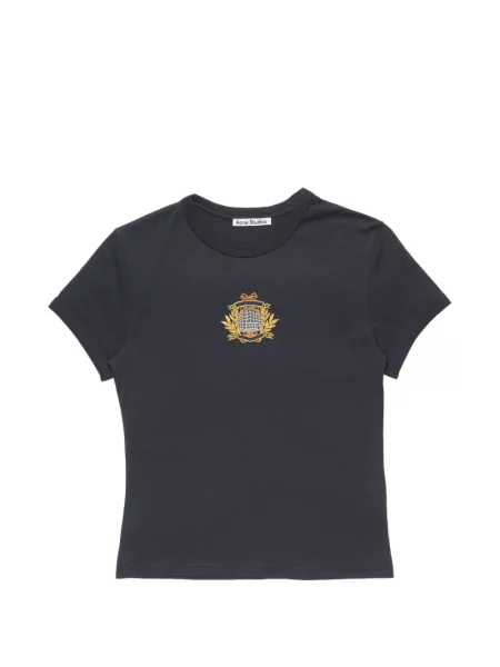 Tricou Acne Studios cu autograf albastru