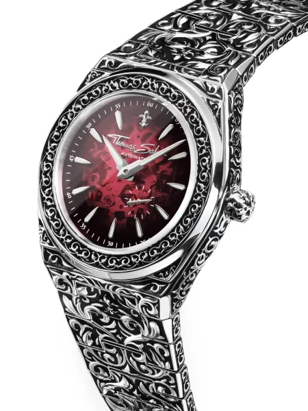 Ceas Thomas Sabo cu motiv cu inimi roșu