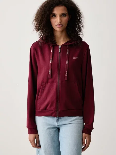 HUGO μπλούζα με κουκούλα και γυναικεία με ID_JACKET