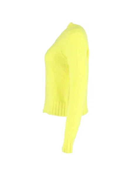 Pulover Ba&sh cu decolteu rotund galben