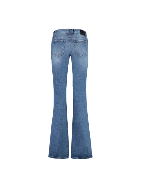 Jeansy dzwony Off-white dzwony białe