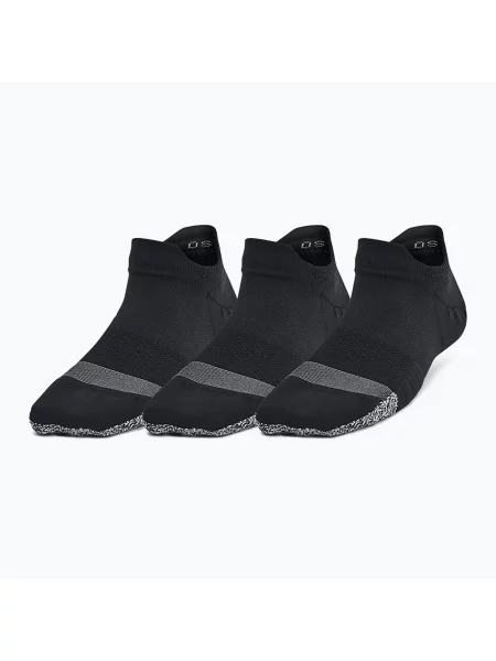 Tréninkové ponožky Under Armour Breathe NS Tab 3 Pack black/black/jet gray černé
