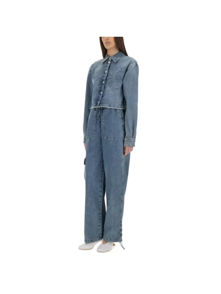Spodnie Moschino niebieskie
