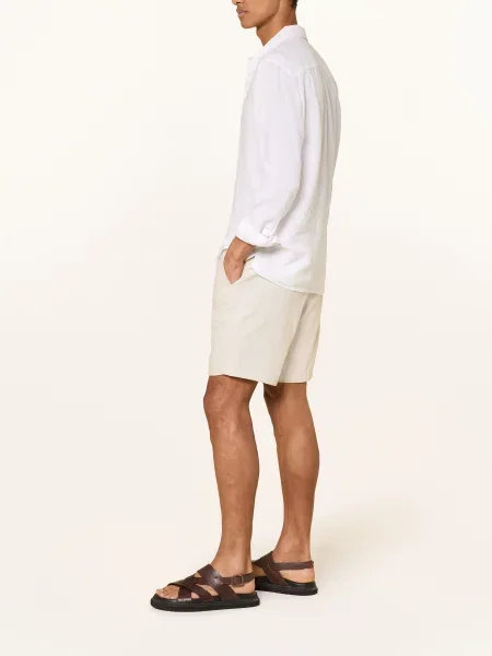 Calvin Klein Šortky Z Lnu béžová