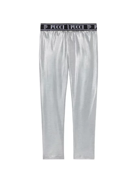 Legginsy dziecięce Pucci szare