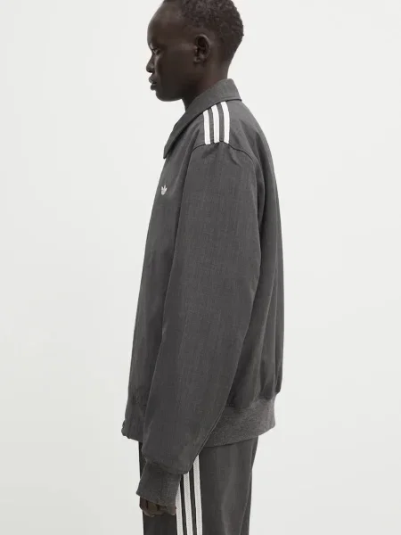 Вовняна куртка Adidas Originals сіра
