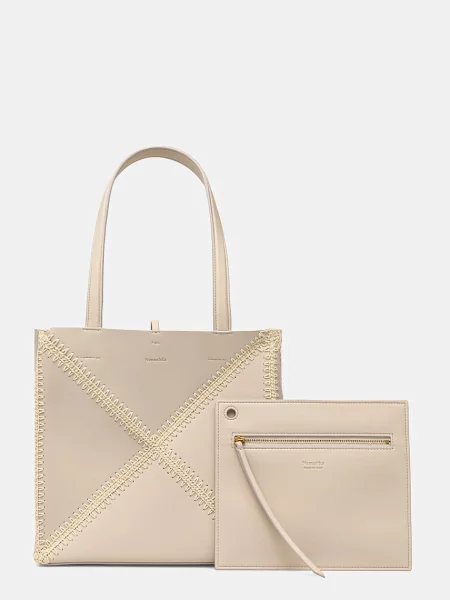 Nanushka torebka THEORIGAMITOTE beżowy