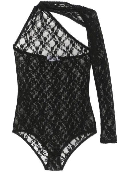 Bodi Ioana Ciolacu s čipkom crna