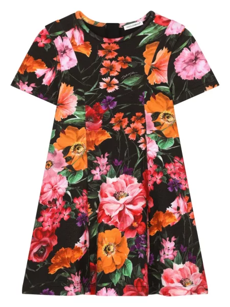 Dětské šaty Dolce & Gabbana černé