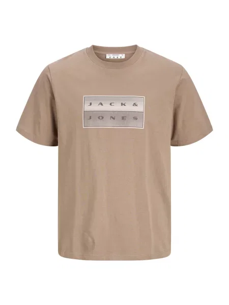 Jack & Jones Junior Tricou JCOFusion deschis / maro / brocart bej