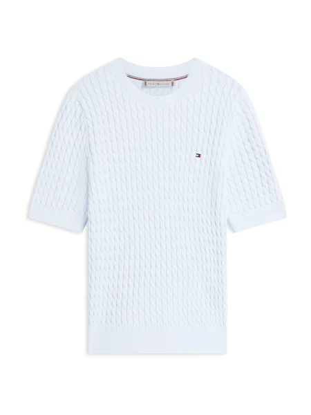 TOMMY HILFIGER Sveter svetlomodrá modrá