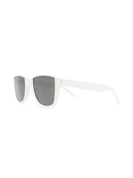 Ochelari de soare pătrați Saint Laurent Eyewear alb