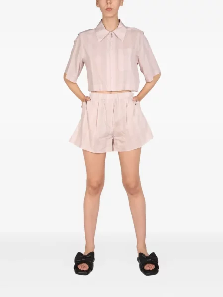Pantaloni scurți Off-white cu dungi alb