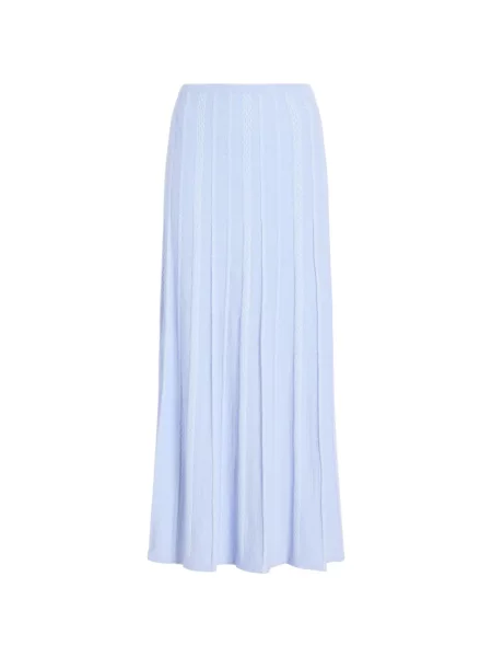 Maxi fusta maxi Proenza Schouler White Label tricotate alb