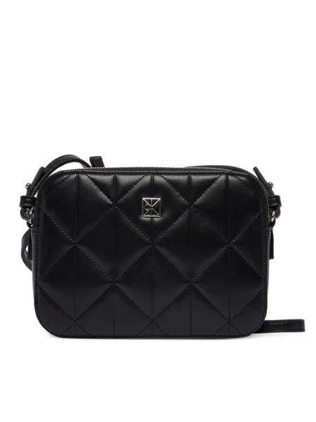 Geantă Calvin Klein Quilted Double Zip Camera Bag negru