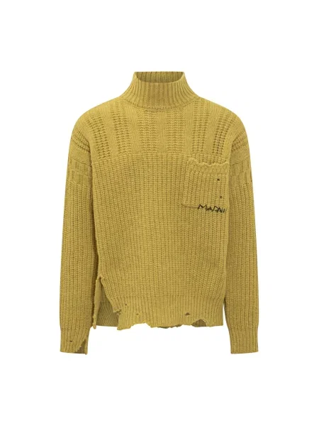 Golf Marni wełniany żółty