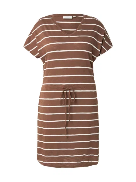 ONLY Carmakoma Rochie CARSUMMER ciocolatiu alb