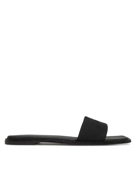 Calvin Klein Natikače Flat Slide He crna