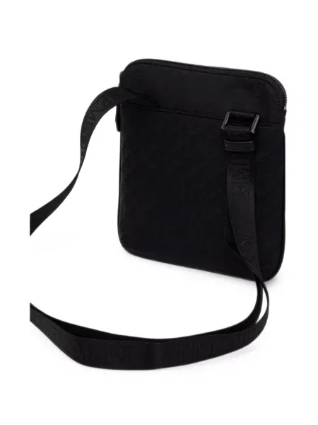 Geantă crossbody Emporio Armani cu autograf negru