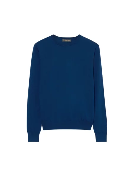 Sweter Brooks Brothers wełniany niebieski