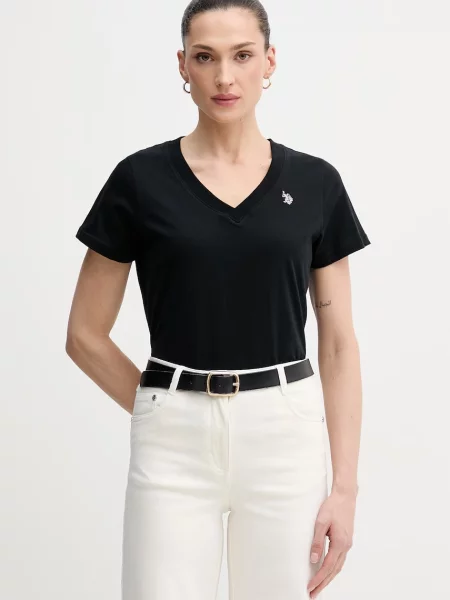 Tričko U.S. Polo Assn. V-NECK černé