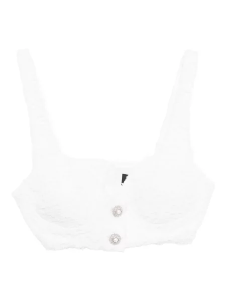 Top Xenia Magera tweedowy biały