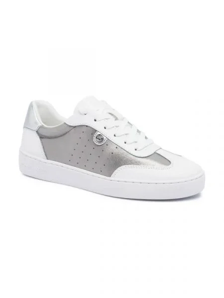 Michael Kors De piele sneakers SCOTTY argintiu