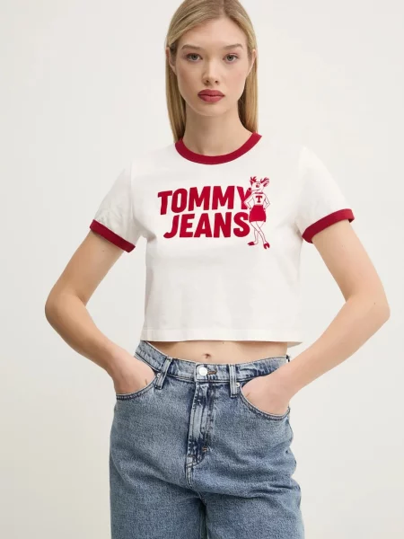 Kratka majica Tommy Jeans bela