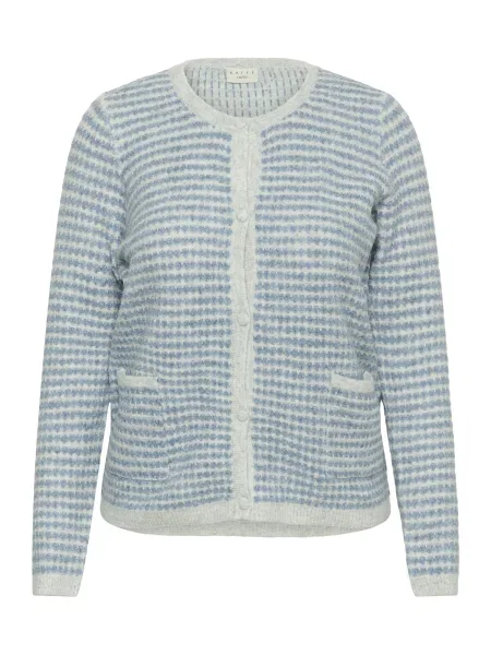 KAFFE CURVE Pletena jopa KCElanna safir / svetlo siva