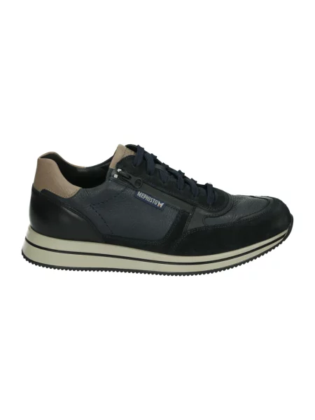 Sneakersy Mephisto zamszowe niebieskie