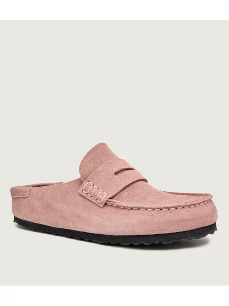 Birkenstock Mules încălțăminte Naples Wrapped | narrow fit | piele întoarsă roz