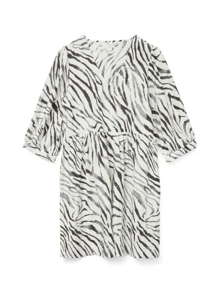 VERO MODA Rochie VMDORA DESY negru alb