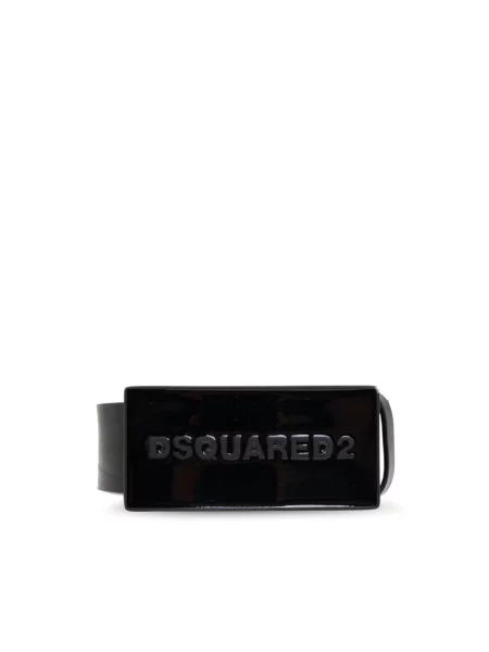 Pasek Dsquared2 skórzany czarny