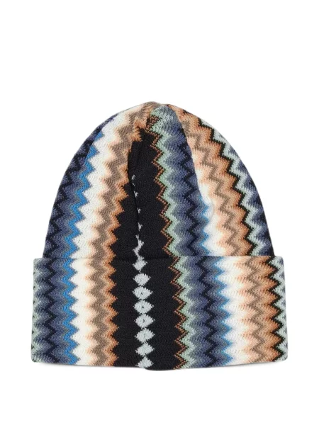 Căciulă Missoni tricotate albastru