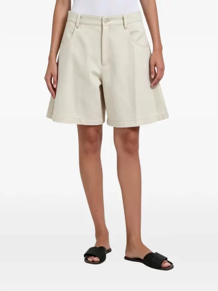 Pantaloni scurți Brunello Cucinelli cu talie înaltă