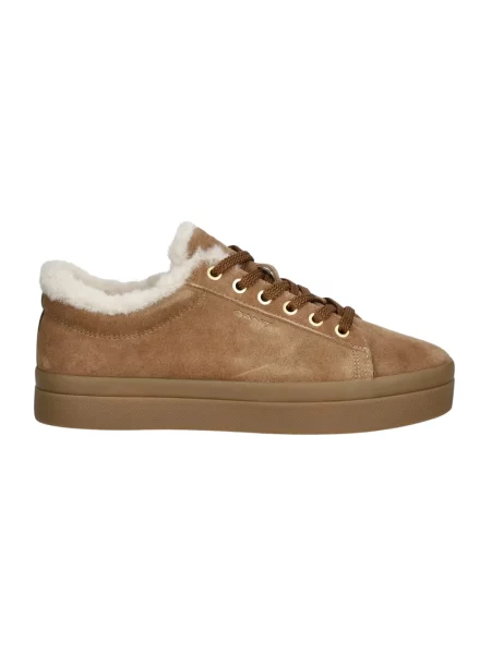 Sneakersy Gant skórzane brązowe