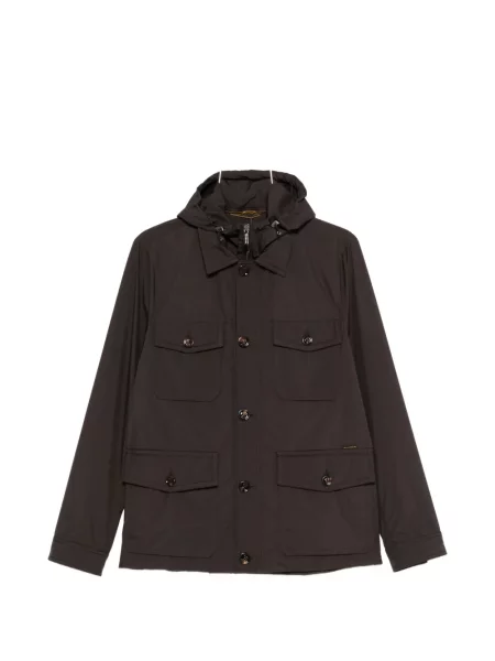 Geacă Moorer cu glugă maro