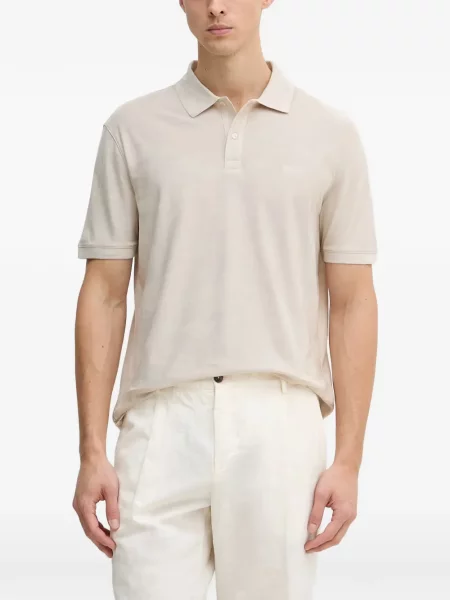 Tricou polo Guess cu model floral din jacard