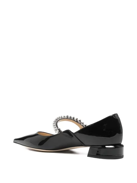 Pantofi cu toc Jimmy Choo fără toc de cristal negru