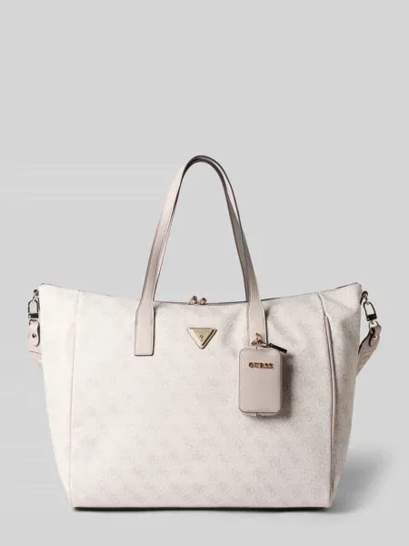 Torba typu tote w pikowanym wyglądzie model Latona' Guess biała