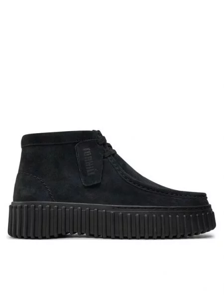 Clarks Polokozačky Torhill Moss černá