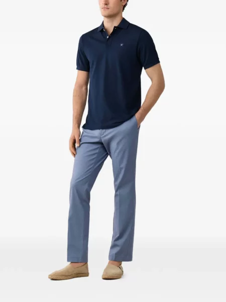 Cu centură pantaloni Hackett London albastru
