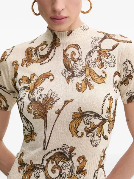 Tricou Versace Jeans Couture tricotate cu imagine