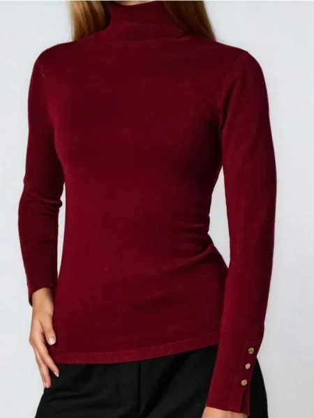 Водолазка бордовий