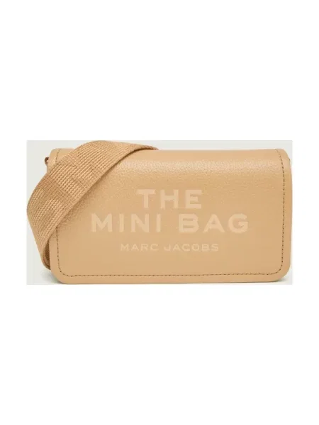 Bőr kézitáska Marc Jacobs bézs