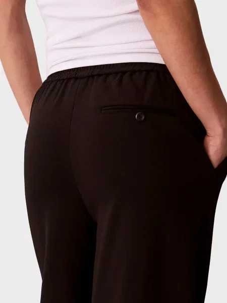 Брюки Calvin Klein из крепа черные